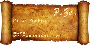 Pilcz Zsófia névjegykártya