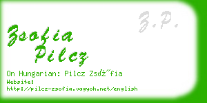 zsofia pilcz business card